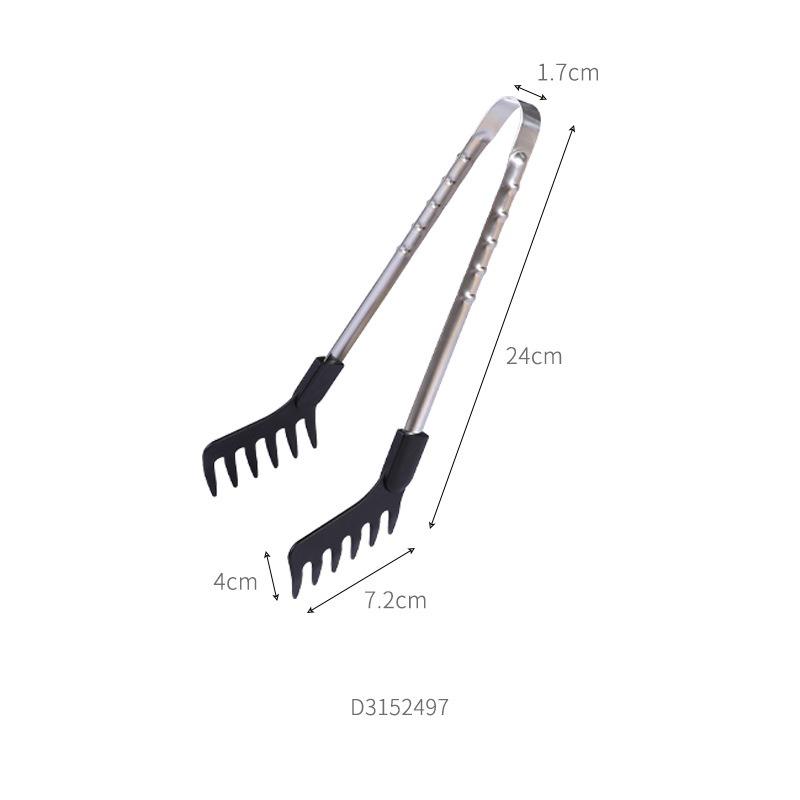 Multi - functional Noodle Tongs Non - slip Handle Heat - resistant Kitchen Tweezers Food Tongs Tweezers For Cooking French