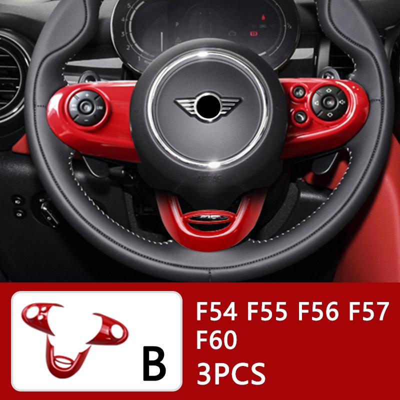 Auto Innenraum ABS Kunststoff Dekorationsabdeckung Roter Modifizierter Aufkleber für BMW MINI Cooper S F54 F55 F56 F57 F60 CLUBMAN Autozubehör