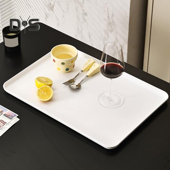 Serving Tray Platter Rectangular Vegetable And Fruit Trays for Snack Dessert Cookie Cheese Plastic Platters Large BPA Free Food Trays Party Supplies