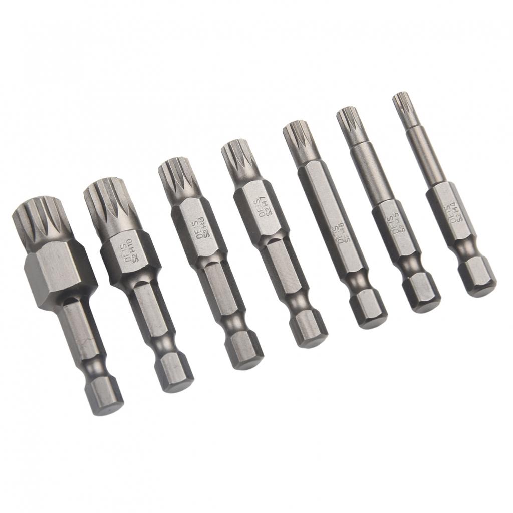 High Hardness Screwdriver Bits 12 Point Alloy Steel