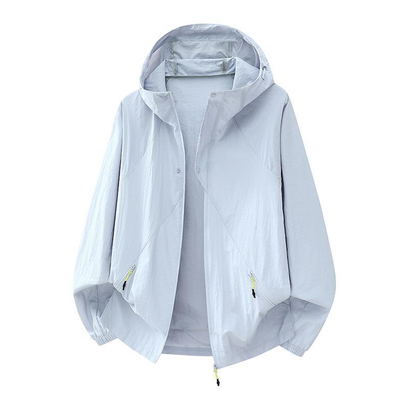 UPF10 + Ice Silk Sunscreen Clothing Women's Summer Outdoor UV Protection Sunscreen Clothing Skin Clothing Couple Jacket Men's