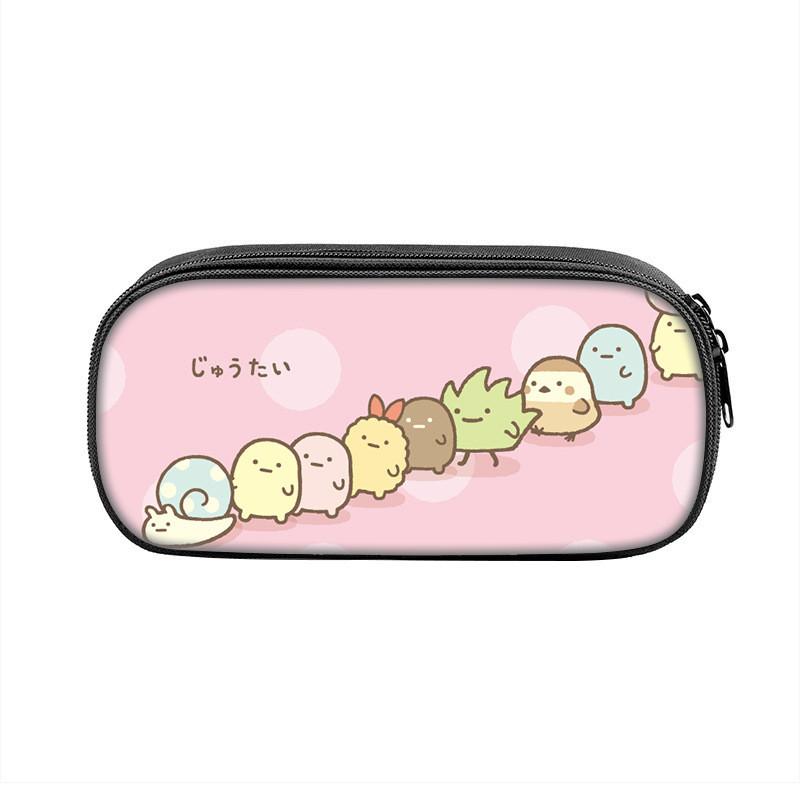 Sumikkogurashi Character Pencil Case With Large Capacity Nylon Storage Bag For Students