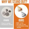 Bag Snap Buttons Metal Seamless Magnetic Buckle Clasp For Tote Bags Clothing And Diy Crafts No-Sewing Clip Closures Set
