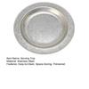 Stainless Steel Round Plate Retro Dessert Dish for Steak BBQ Straight Edge Flat Bottom Tray for BBQ Home Camping Picnic