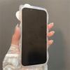 Carcasă Transparentă Roz Drăguță Coreeană cu Fundiță și Urechi de Pisică 3D, Ondulată, Pentru iPhone 17 16 15 14 13 Pro Max, Estetică Plăcută, Capac Moale Rezistent la Șocuri