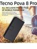 For Tecno Pova 8 Pro Case Diamond Pattern Card Slot Soft Silicone External Leather Support Function Flip Cover Attraction Closure