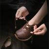 Johnature Genuine Leather Hollow-out Breathable Casual Shoes Lightweight Versatile Lace Up Women's Flat Shoes