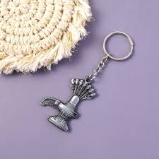 @Metal Shivling Keychain with Nag Design UKD731 80% off