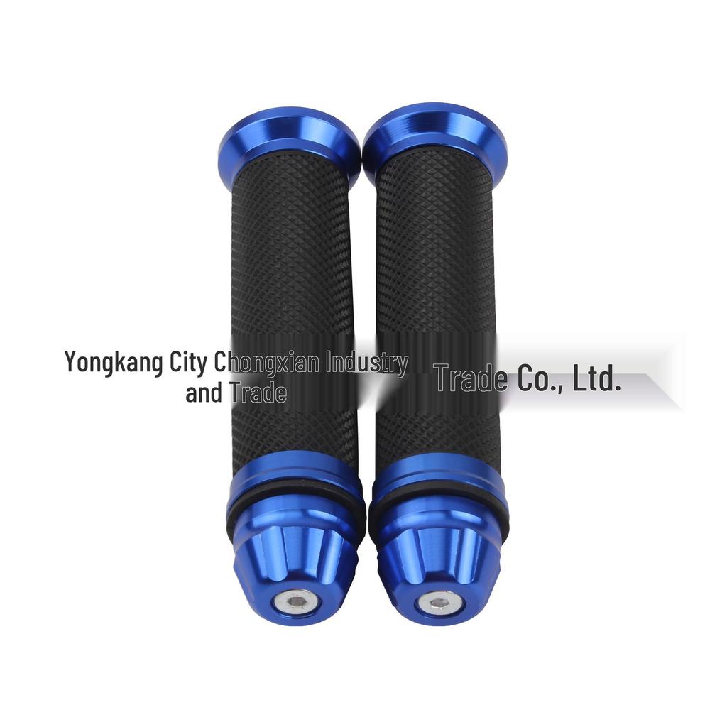 Universal Anti-slip 22MM Motorcycle Throttle Grip Cover - CNC Aluminum Alloy & Wear-resistant Rubber Handlebar Accessory