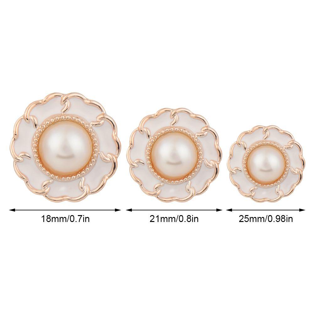 10Pcs Handmade Ornaments DIY Decoration Shirt Buttons Pearl Buttons Sewing Accessories Needlework