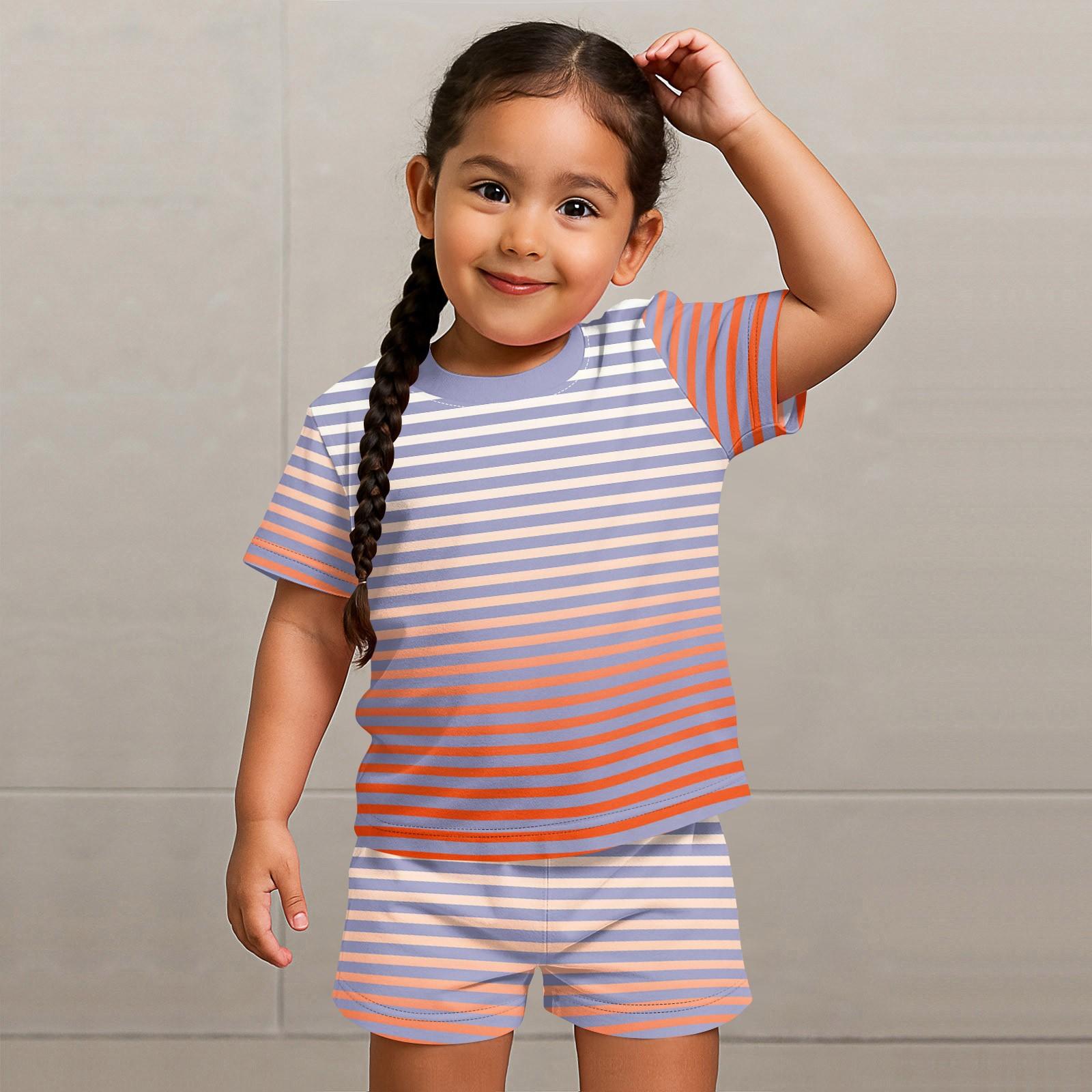 

Детский патриотический наряд - комплект из 2 предметов: короткий рукав и шорты для мальчика и девочки 90 небесно-голубой