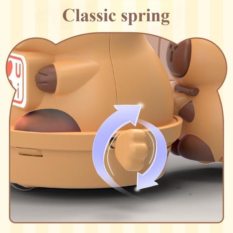 Plastic Capybara Clockwork Toy Kawaii Magnetic Connection Four Capibara Wind Up Doll Cute Things Interactive Educational Gift