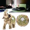 Lucky Feng Shui Green Elephant Statue Sculpture Wealth Figurine Gift Home Decoration