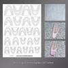 Autocollants de Positionnement Nail Art à Carreaux et Dentelle - Gabarits Français Multi-Largeurs pour Décoration d'Ongles DIY