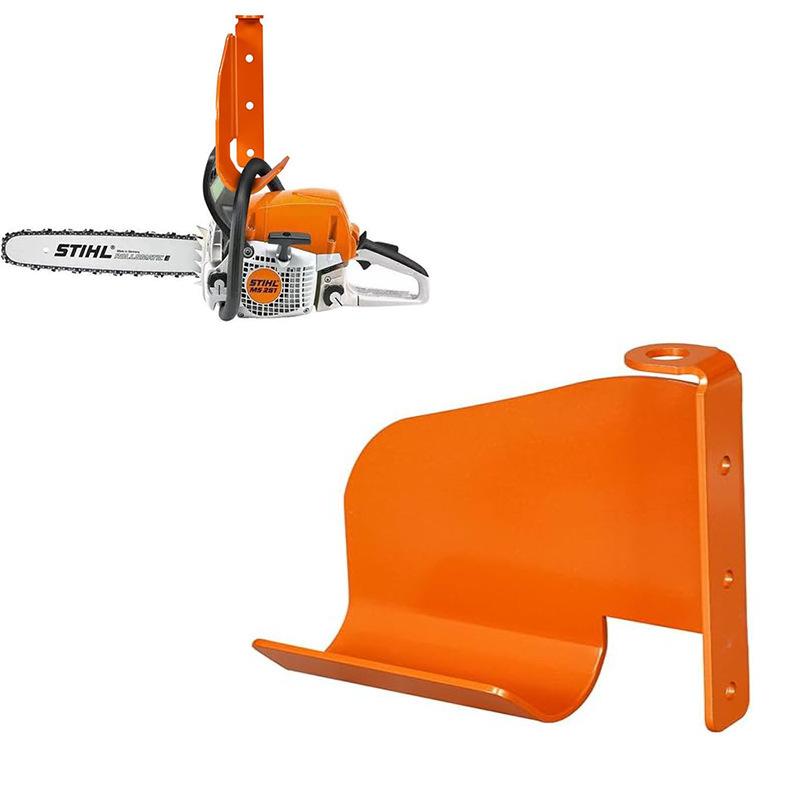 A03F-Chainsaw Hanger Holder Heavy-Duty Steel Garage Organizer For Chainsaws Vertical Or Horizontal Mounting Space-Saving Storage