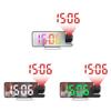 180° Rotation Digital Projections Alarm Clock Night Power-off Memory Table Clock 12H/24H Bedroom Electronic Clock