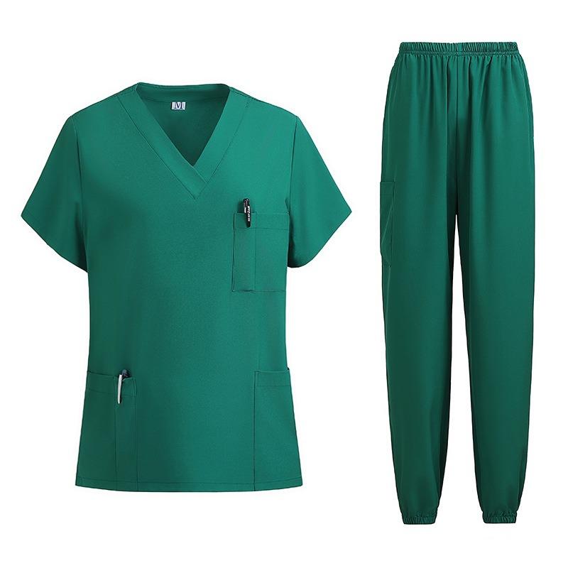 Medical Uniform Short-sleeved Suit Nursing Uniform Women's Health Pharmacy Clinic Overalls