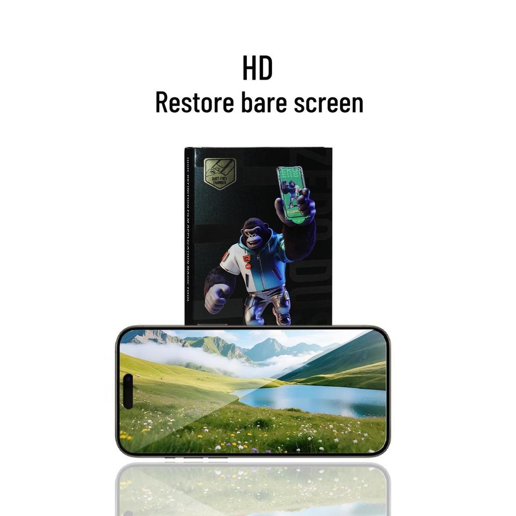 High-Definition Tempered Glass Screen Protector for Apple 17 Pro Max with 2nd Stick Box and Dust-Free Cabin