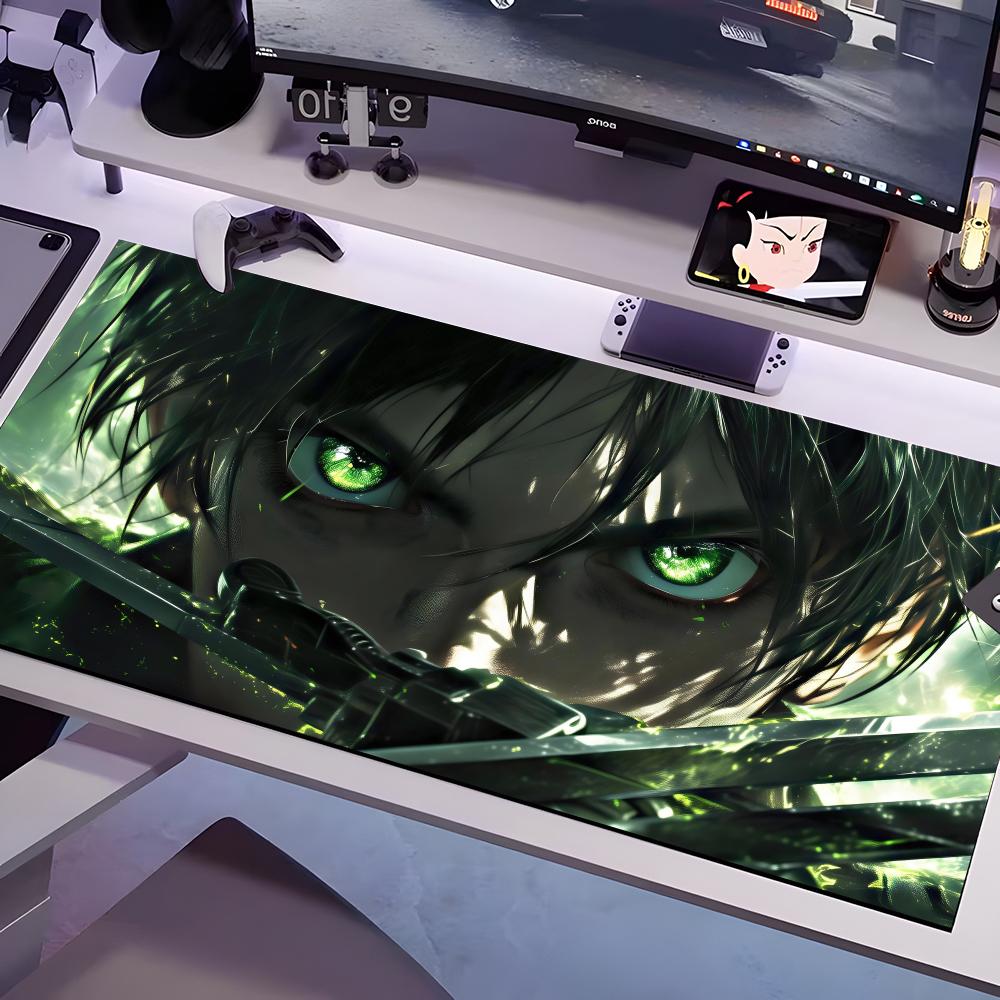 Levi Ackerman Mouse Pad Multiple Sizes Large Square Computer Office Game Table Mats Rubber Anti-slip Mousepads