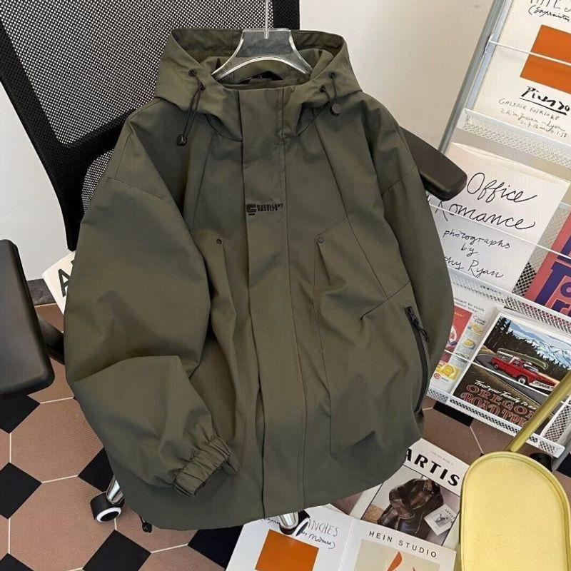 Men's Spring/Autumn Outdoor Casual Windbreaker - Loose Fit Mountaineering Jacket
