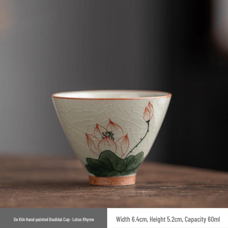 Chaxun Ge Kiln Hand-painted Ceramic Master Cup