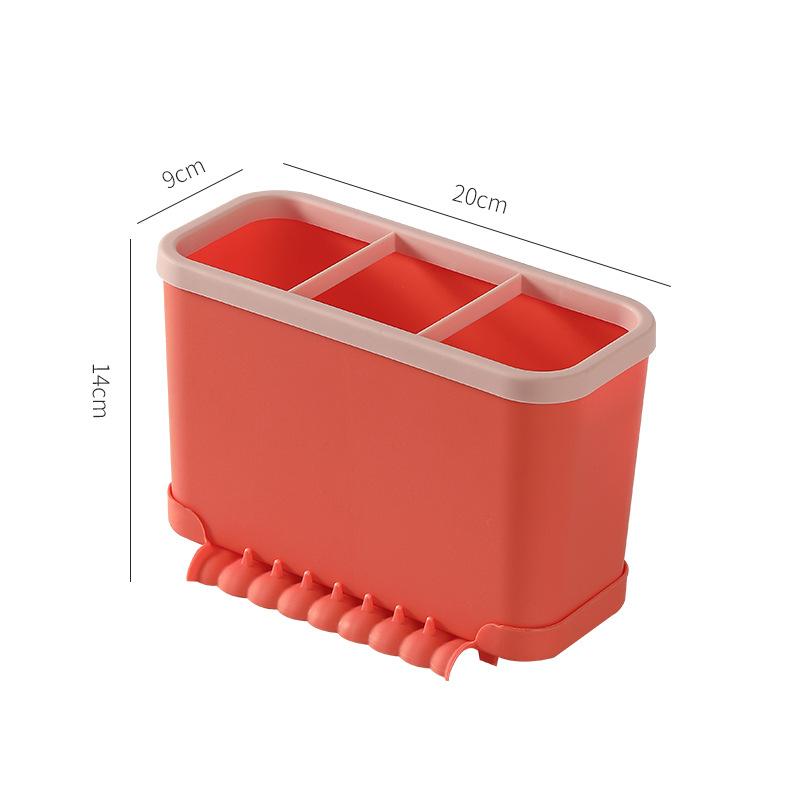 

Двошарова знімна клітка для паличок для їжі Багатофункціональна ложка Виделка Тримач для зберігання столових приладів Стійка для столових приладів Кухонні аксесуари