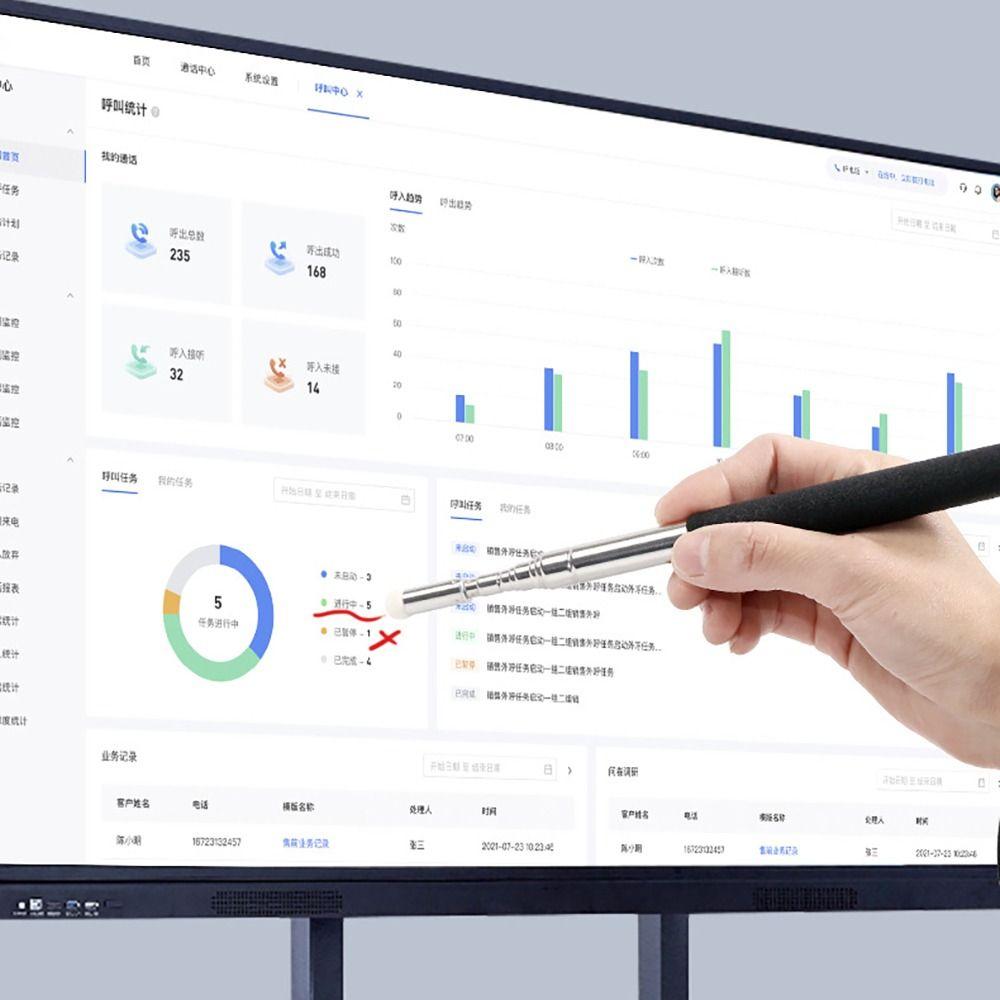 Felt Head Touch Screen Pen 1M/1.2M Whiteboard Pointer  Educational Equipment