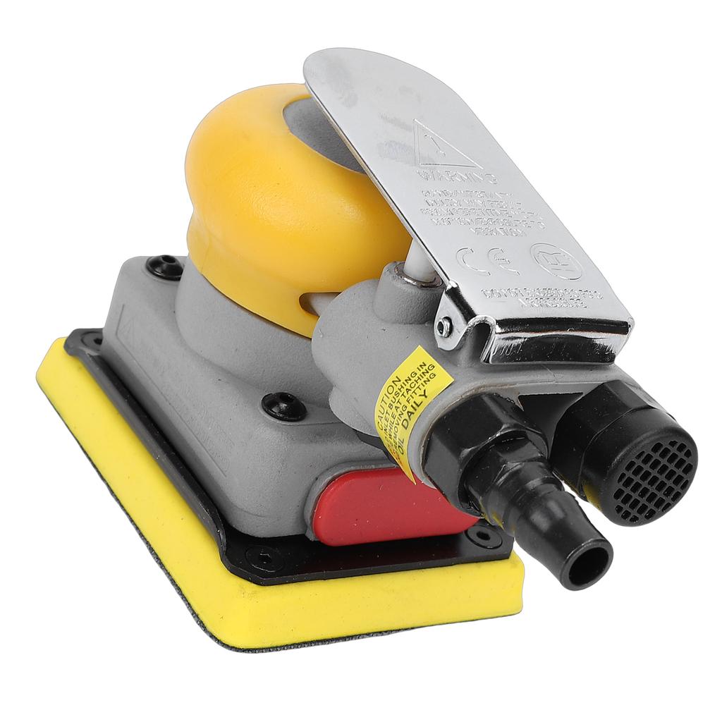 Pneumatic Sander Rectangular Vibrating Air Sander Sandpaper Machine for Stone Wood Putty Polishing 75x100mm