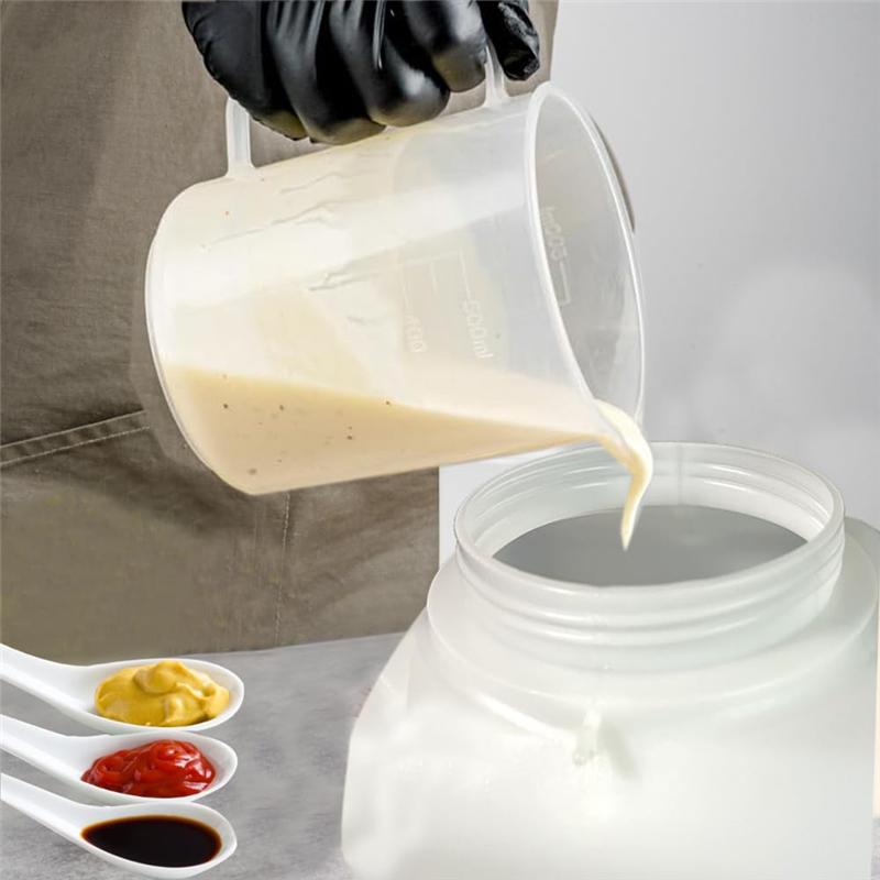 AS60 - Dispenser Sottovuoto per Senape, Insalata, Ketchup, Maionese - Grande Capacità 5,5L