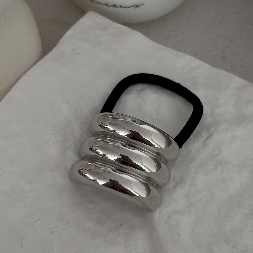 2025 New Hollow Curved Hair Band Summer Versatile High-end Sense Headrope Hair Tie Hair Ponytail Hair Accessories