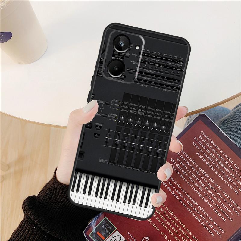 Vintage Synth Synthesizer Case For Realme C55 C75 C67 C61 C53 C51 C21Y C25S 10 11 12 13 14 Pro Plus GT 6T 6 5 GT7 Pro