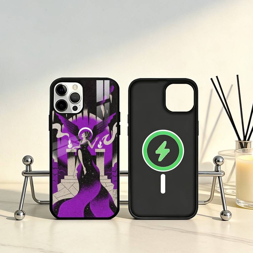 Egypt Mysterious Tarot Phone Case For iPhone17,16,15,14,13,12,11 Plus,Pro Max Magnetic For Magsafe Wireless Charging