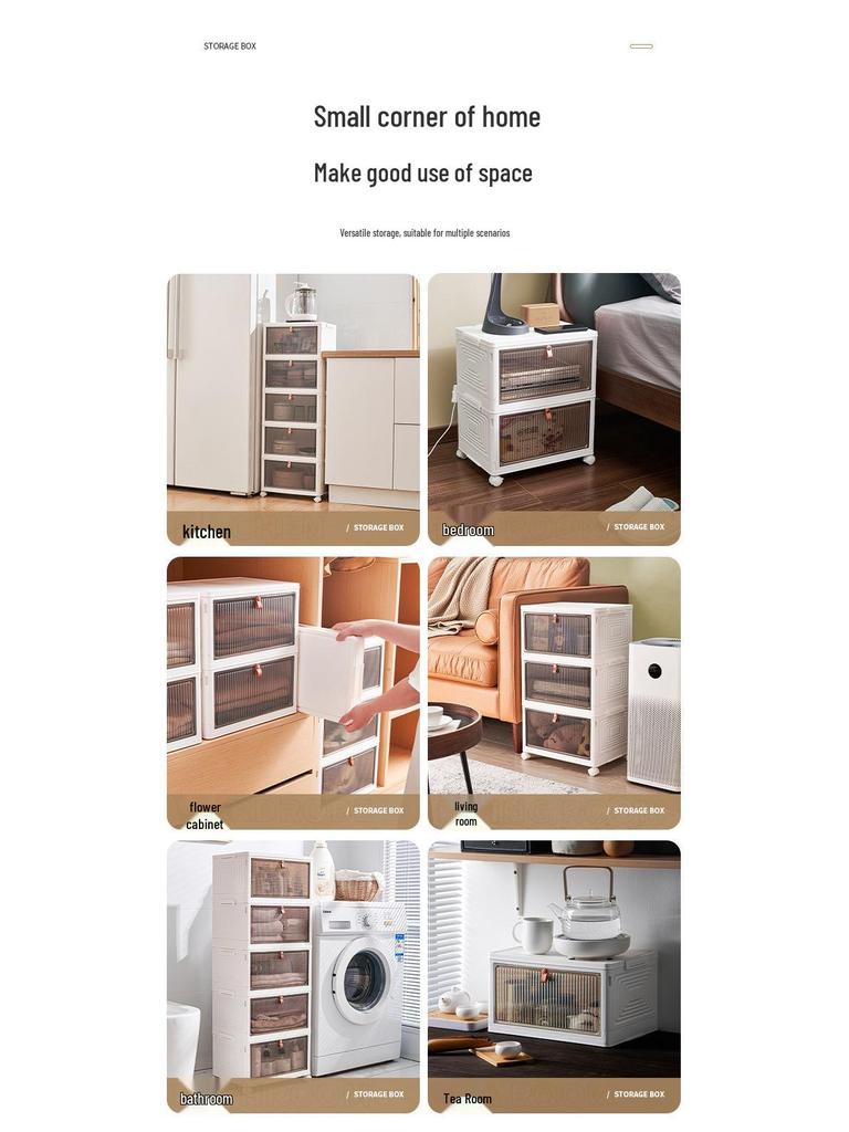 Foldable Drawer and Shoe Storage Cabinet Organizer