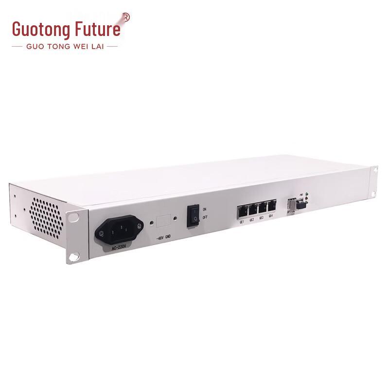 Guotong Weilai 10G Rack-Mount 1-Optical 4-Electrical Fiber Optic Transceiver