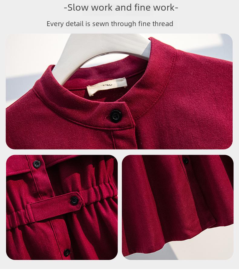 Girls' College Style Long Sleeve Princess Dress for Autumn and Spring