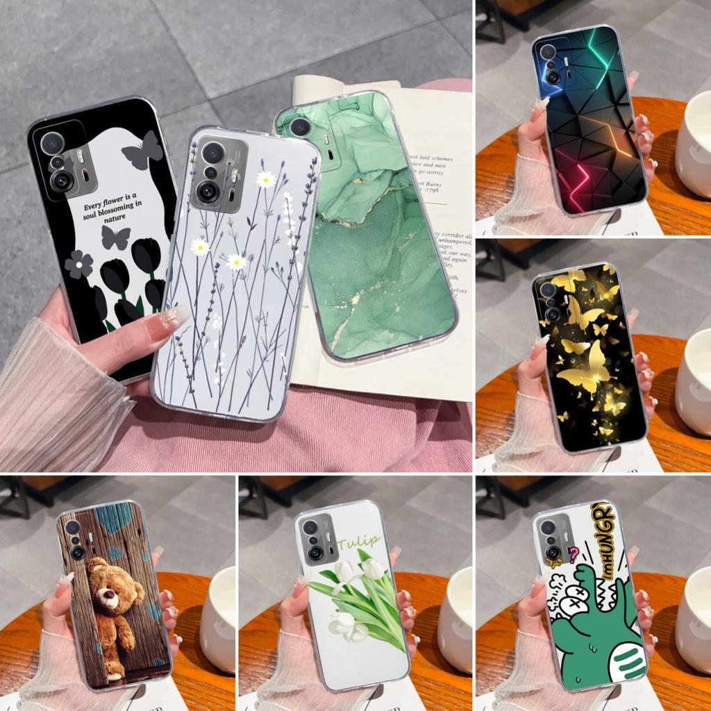 Phone Case For Xiaomi 11T Pro Creative Tag Soft TPU Silicone Clear Shockproof Bumper For Xiaomi 11 T Pro 11TPro Back Cover Coque