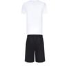 Adidas Taekwondo Breathable Round Neck Pullover Short Sleeve T-Shirt Simple Fashion Lace-Up Shorts Casual Sports Suit ADICLTS24TK-WB+S21ATMSH3T-BW