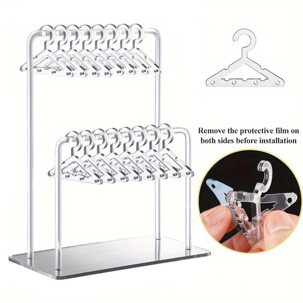 Detachable Dangle Earrings Display Racks Clothes Hanger Ear Studs Stand  Desktop Display