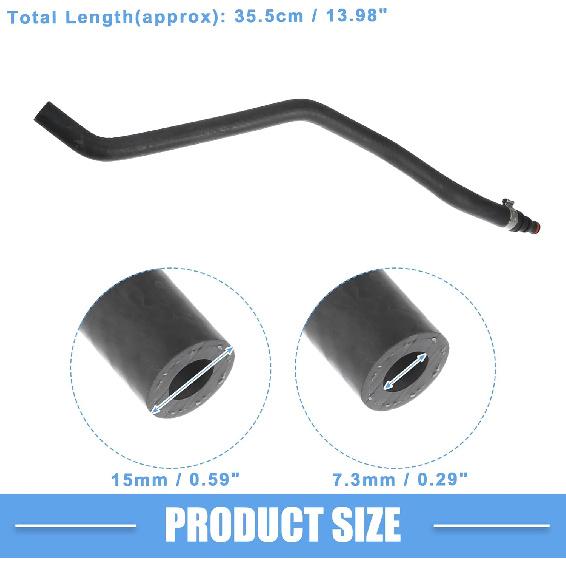 Kühlerschlauch für Mercedes-Benz CL550 2007-2010 Gummi Ausgleichsbehälter zum Kühler für Mercedes-Benz CL600 S550 S600 S65 für AMG Ersetzen