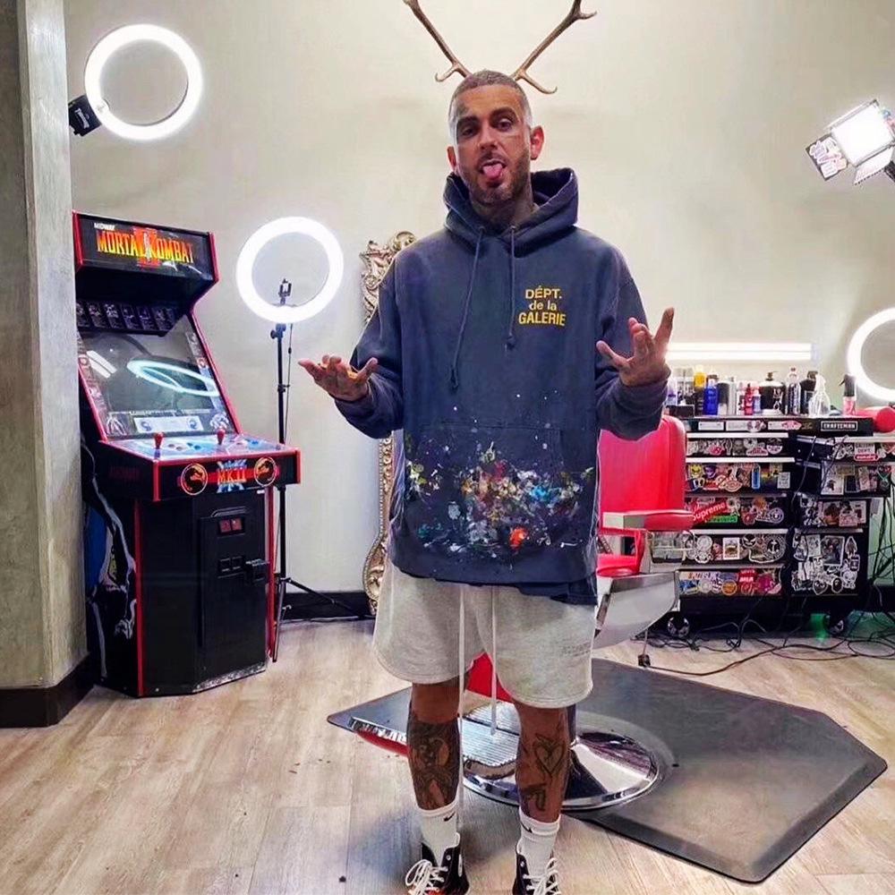 Gallery Dept Limited Edition Hand-Painted Splatter Hoodie - James Style