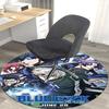 1pc Blue Lock Episode Nagi Anime Design Round Carpet - Office Chair Mat, Anti-Slip Rug for Home Decor, Living Room, Bedroom