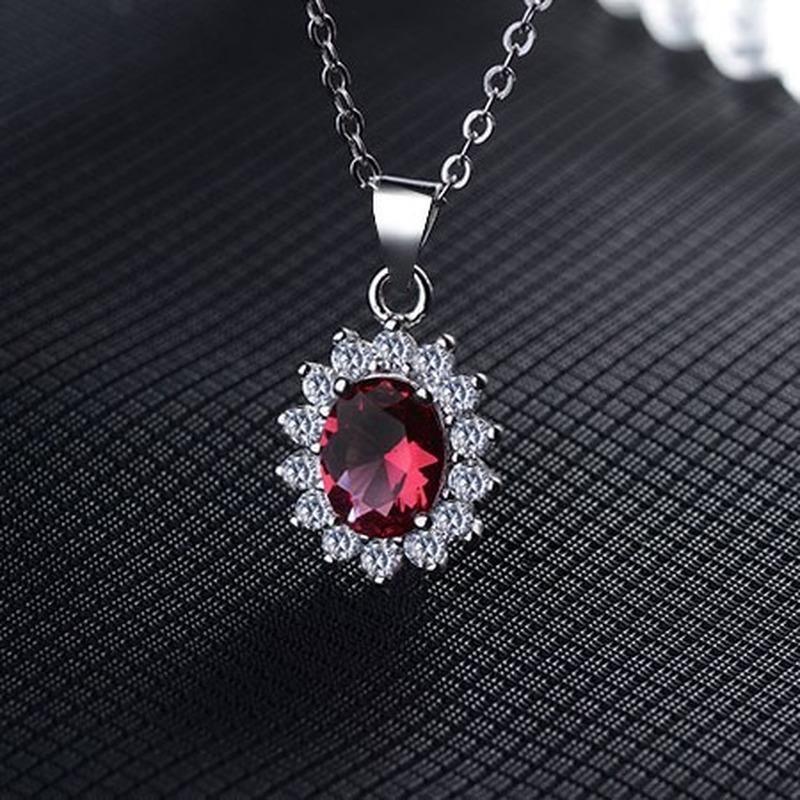 Lindon Damen-Halskette mit Zirkon-Anhänger aus Kupferlegierung, für Damen, Party-Geschenke, modisches Geschenk