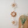Nordic Handmade Sunflower Tassel Wall Hanging Bohemian Cotton Rope Decoration for Kid's Room Peace