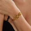 Halloween Gothic Exaggerated Skull Skeleton Bracelets for Women Men Creative Punk Skull Ring Hand Bracelets Charms Jewelry