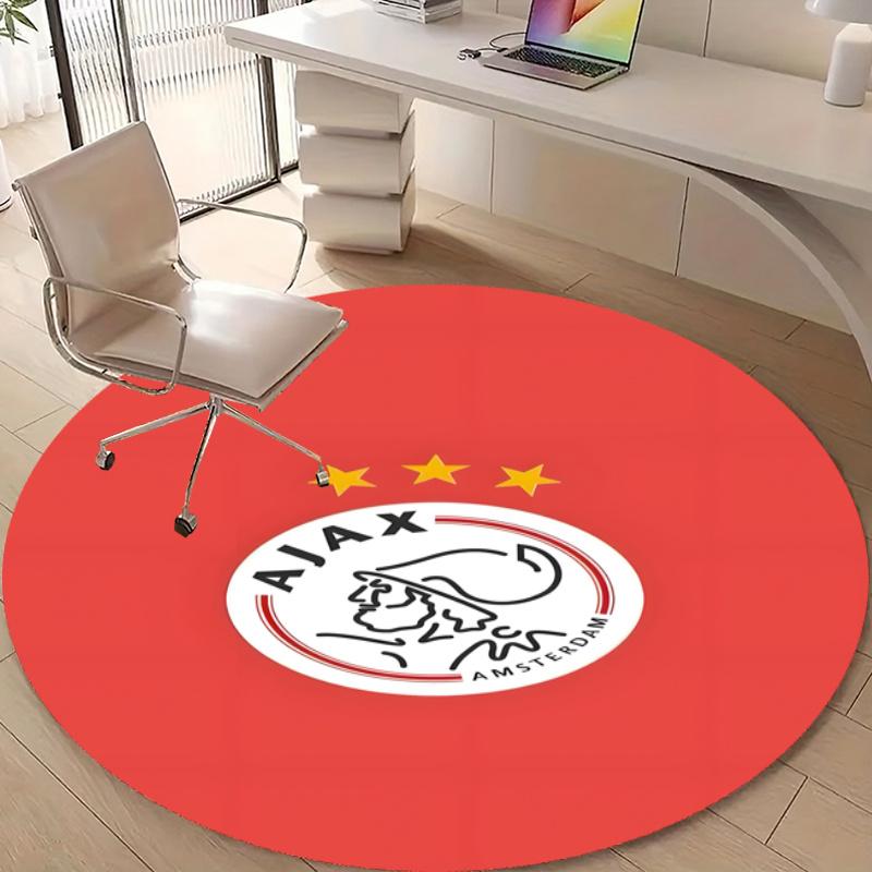 Personalized Ajax FC Round Chair Office Rug - Perfect for Mat, Office Chair & More - Ideal Gift for Birthdays and Holidays
