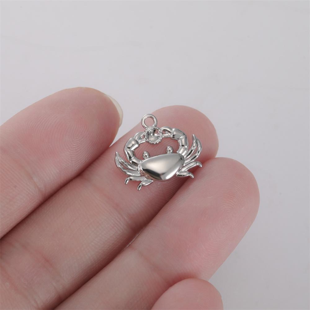 My Shape 5 Pcs Conch Starfish Coral Shell Charms Necklace Bracelet Summer Beach Stainless Steel Pendants for DIY Jewelry Making