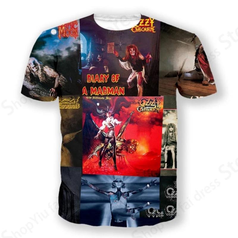 Rock Band T Shirt Ozzy Osbourne 3d Printed Tshirt Men Women Fashion