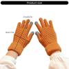 Knitted Full Finger Gloves Touchscreen Warm Gloves Unisex Fleece Lined Glove