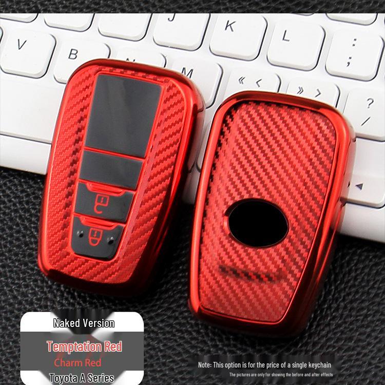 Toyota A Style TPU Carbon Fiber Car Key Case