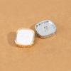 10Pcs Square Metal Buttons High-End Clothes Jacket Suit Button Accessories Versatile Gold Button Small